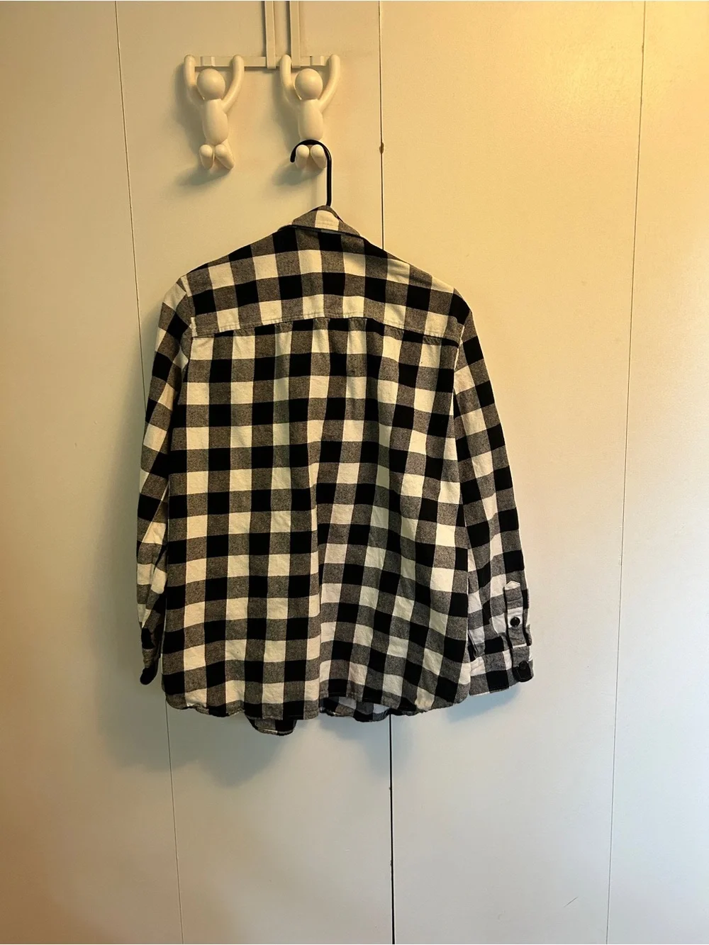 J. Crew Black and White Plaid Button-Down Shirt